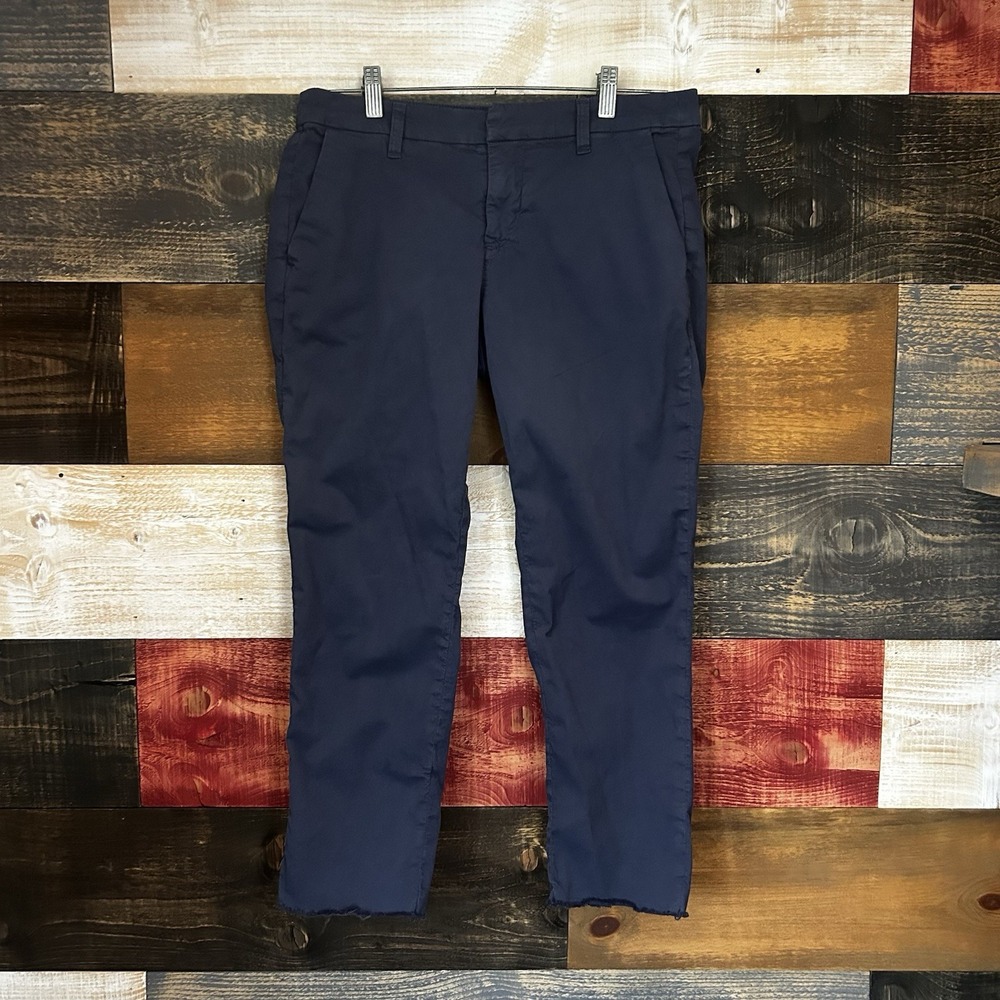 Frank & Eileen Wicklow Pants The Italian Chino Black Size 6 Cropped